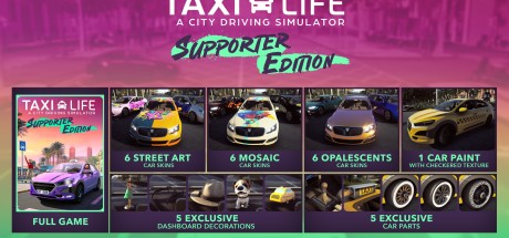 Taxi Life: A City Driving Simulator - Supporter Pack DLC PC Steam CD Key Taxi Life: A City Driving Simulator - Supporter Pack DLC PC Steam CD Key