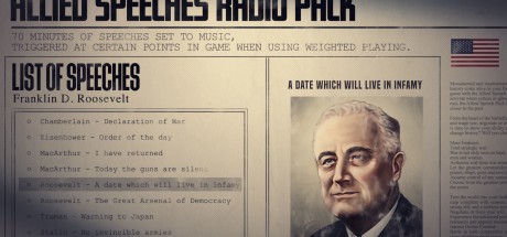 Hearts of Iron IV - Allied Speeches Music Pack DLC EU Steam CD Key	