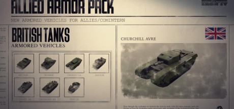 Hearts of Iron IV - Allied Armor Pack DLC EU Steam CD Key