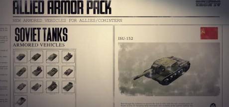 Hearts of Iron IV - Allied Armor Pack DLC EU Steam CD Key