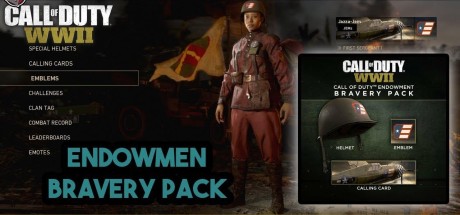 Call of Duty: WWII - Call of Duty Endowment Bravery Pack DLC PC Steam CD Key