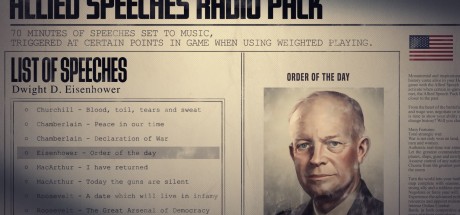 Hearts of Iron IV - Allied Speeches Music Pack DLC Steam CD Key