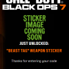 Call of Duty: Black Ops 7 - BEAST TAG Weapon Sticker DLC PC Steam / Battle.net / PS4 / PS5 / XBOX One / Xbox Series X|S CD Key (valid until March 2026)