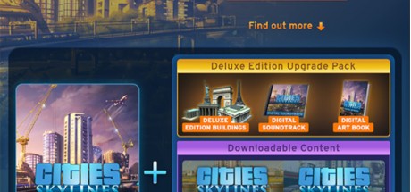 Cities: Skylines Starter Deluxe Edition Bundle PC Steam CD Key