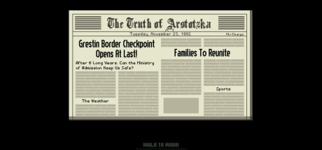 Papers, Please EU Steam CD Key Papers, Please EU Steam CD Key