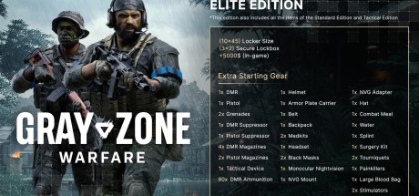 Gray Zone Warfare - Elite Edition Upgrade DLC EU PC Steam CD Key Gray Zone Warfare - Elite Edition Upgrade DLC EU PC Steam CD Key