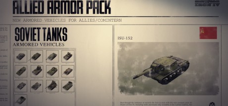 Hearts of Iron IV - Allied Armor Pack DLC EU Steam CD Key