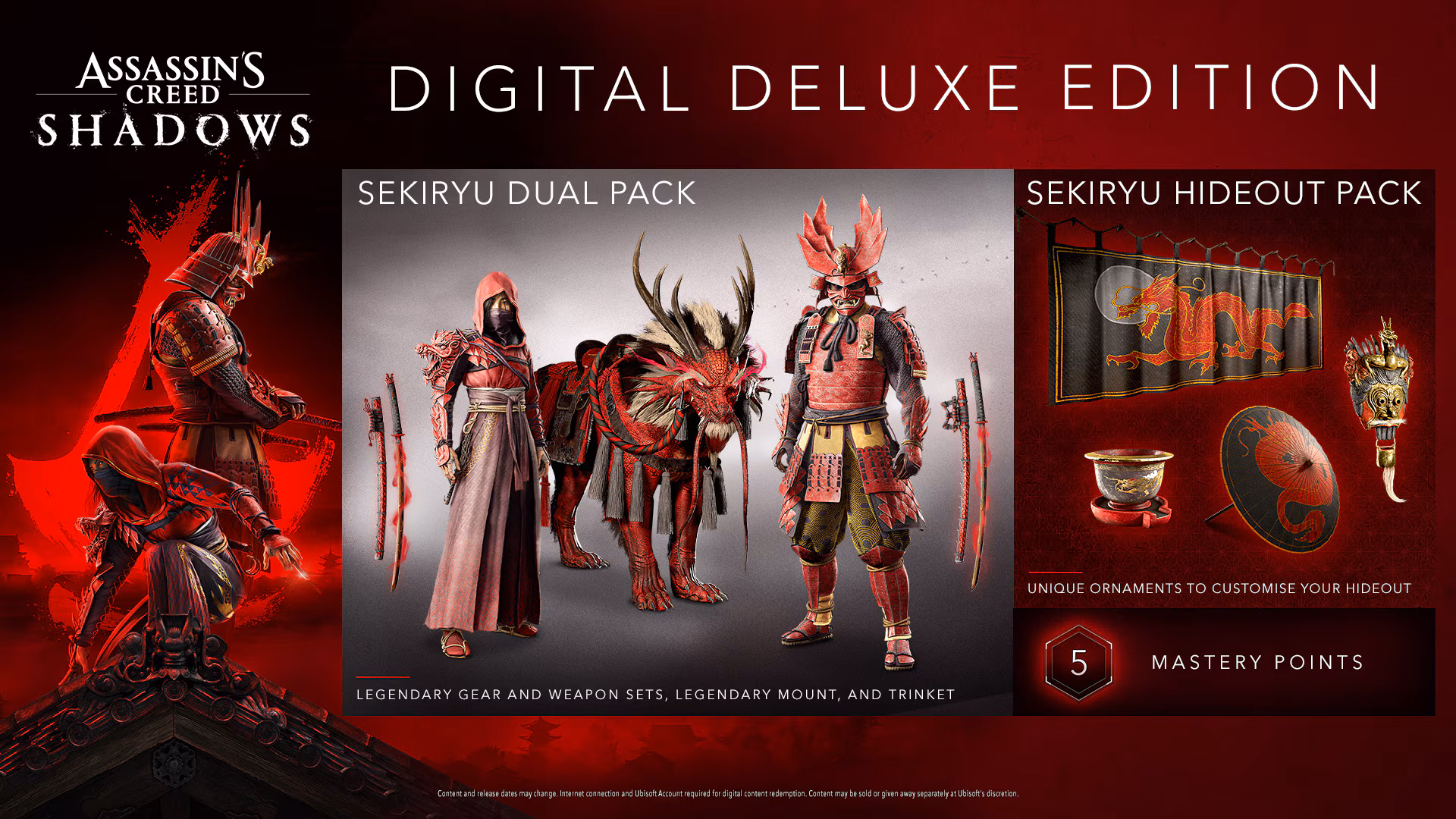 Assassin's Creed Shadows - Collector’s Edition Digital Content + Pre-Order Bonus DLC EU PS5 CD Key